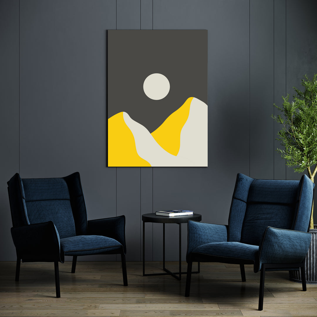 Mountains & Sun Landscape Art II