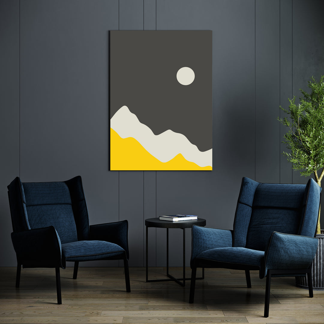 Mountains & Sun Landscape Art III