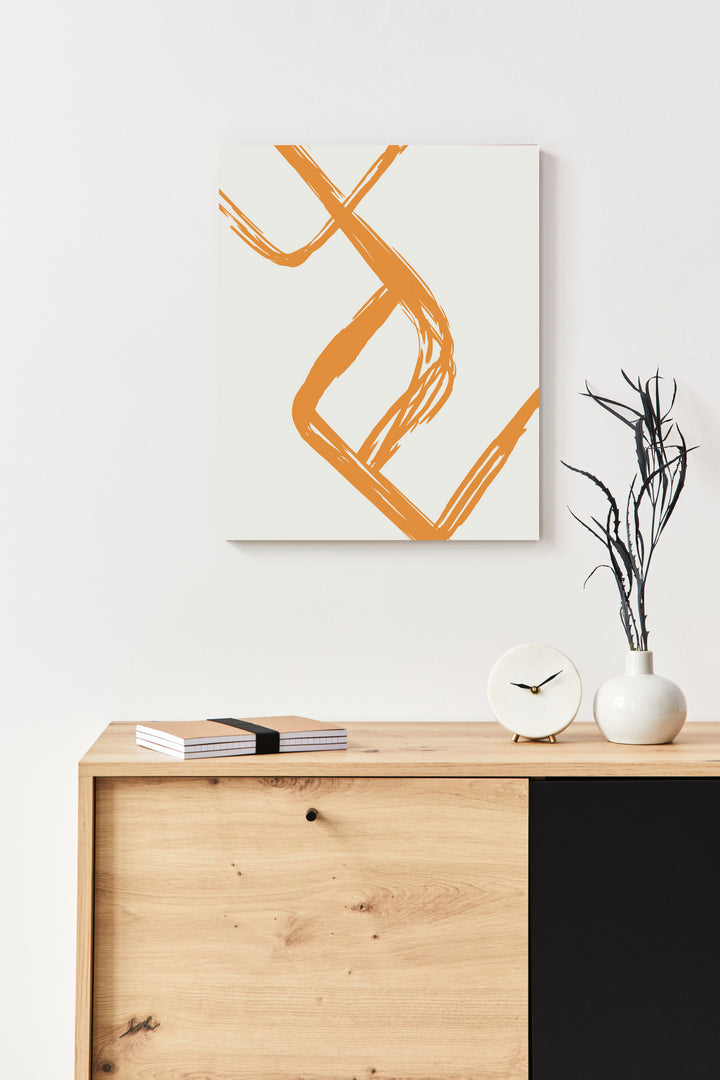Boho Orange Strokes I