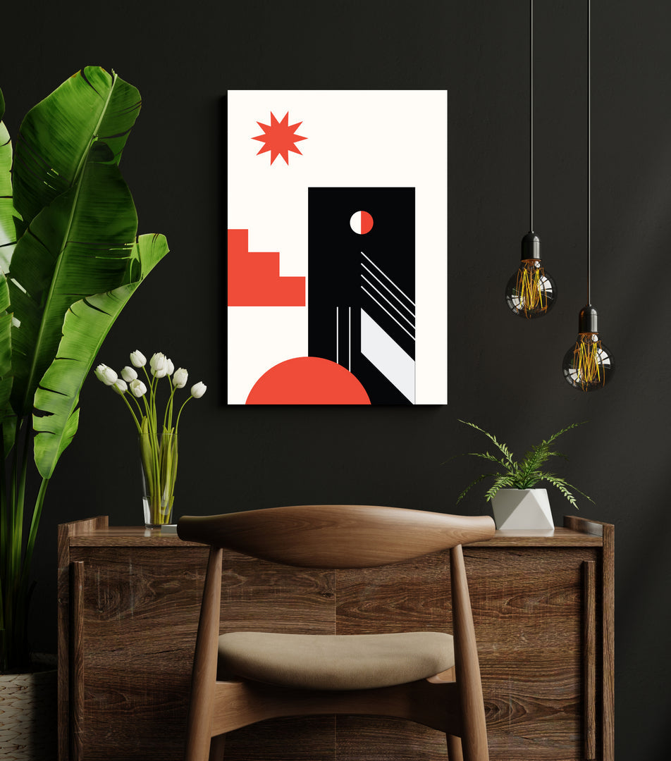 Bohemian Art Black&Red