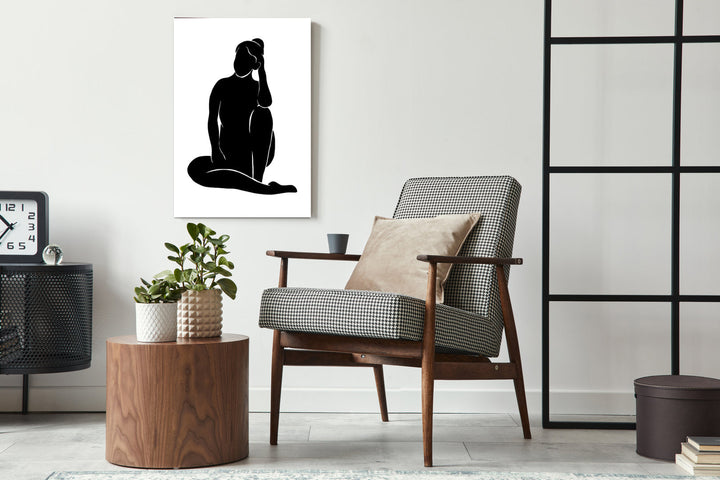 Black Sitting lady