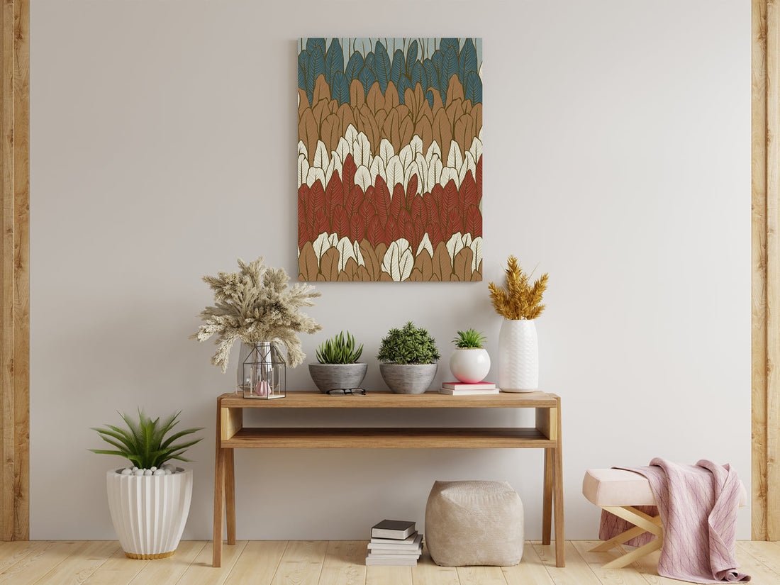 Colourful Feather Wall