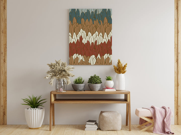 Colourful Feather Wall