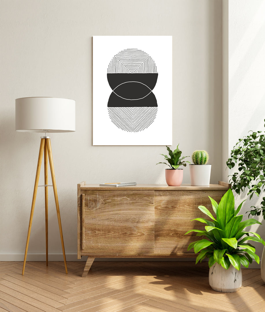 Prismatic Black & White Stroke