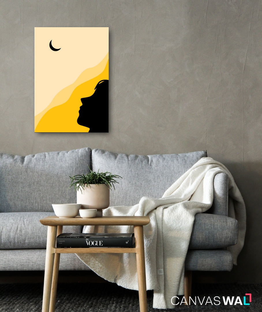 Boho Crescent Moon Girl