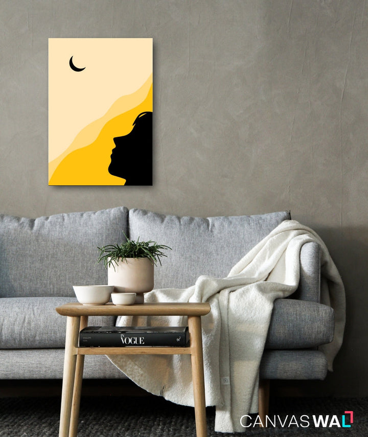 Boho Crescent Moon Girl