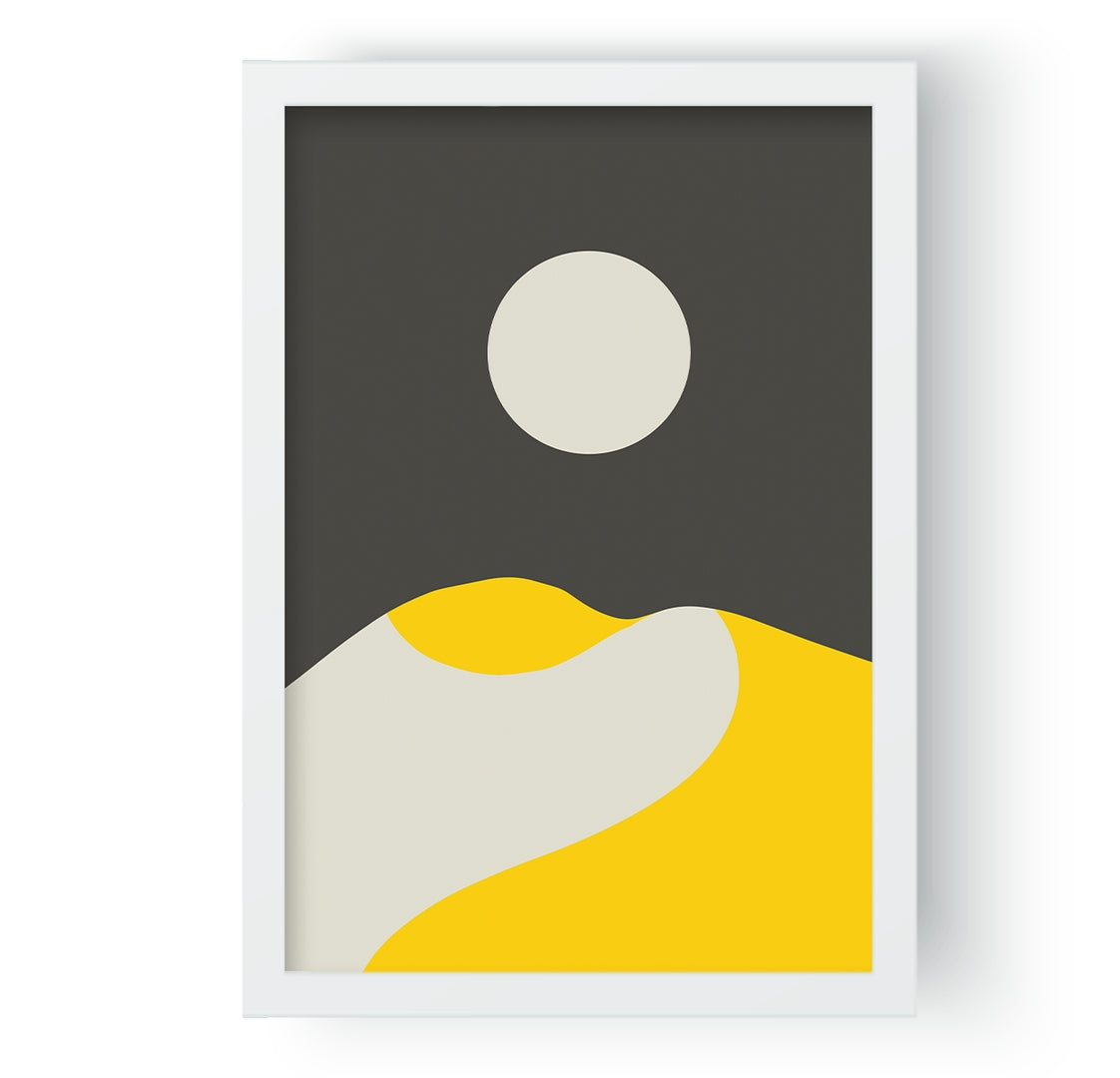 Mountains & Sun Landscape Art I