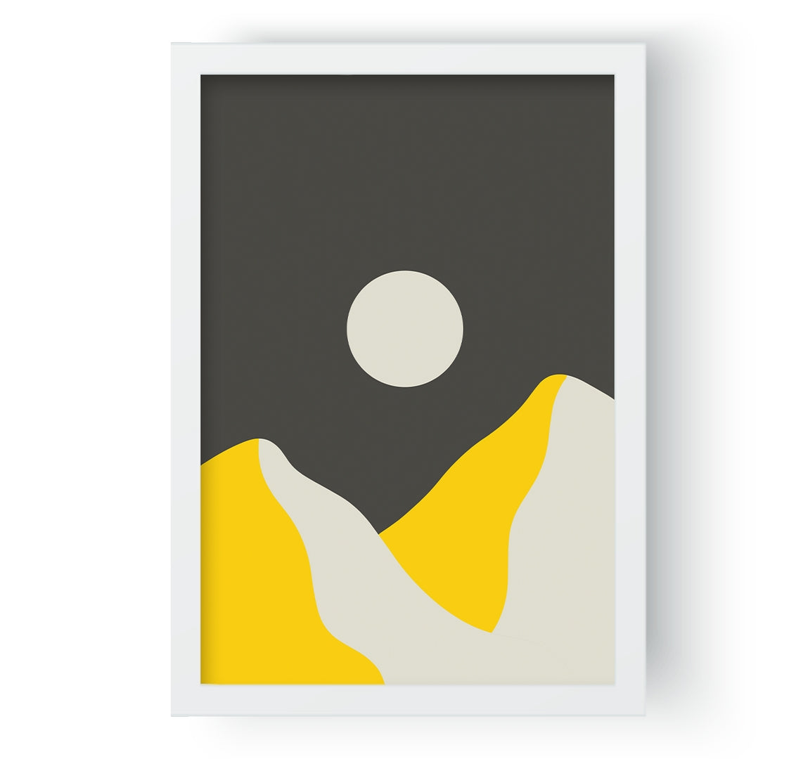 Mountains & Sun Landscape Art II