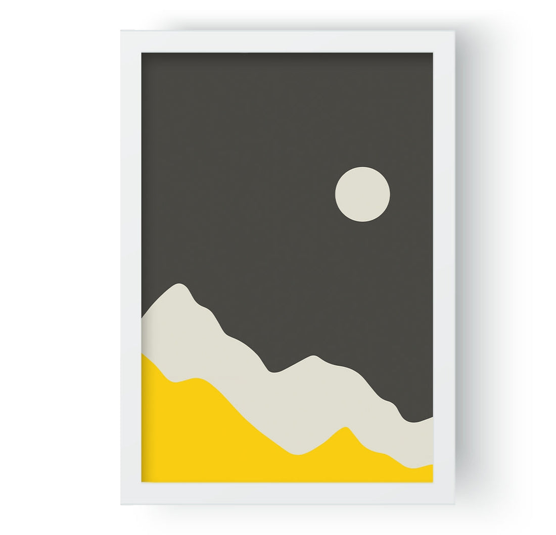 Mountains & Sun Landscape Art III