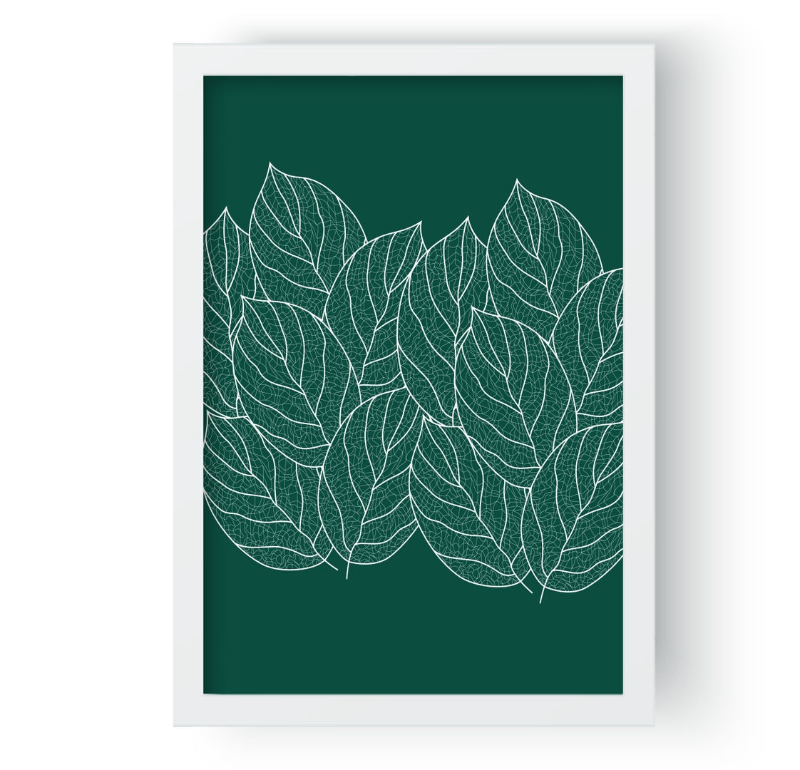 Geometric Green Plant leafs