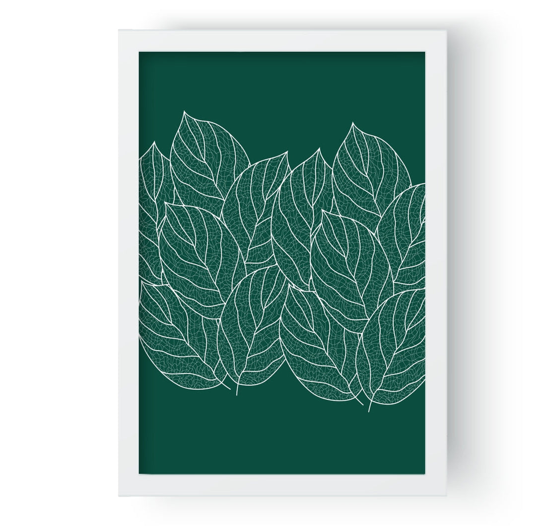 Geometric Green Plant leafs