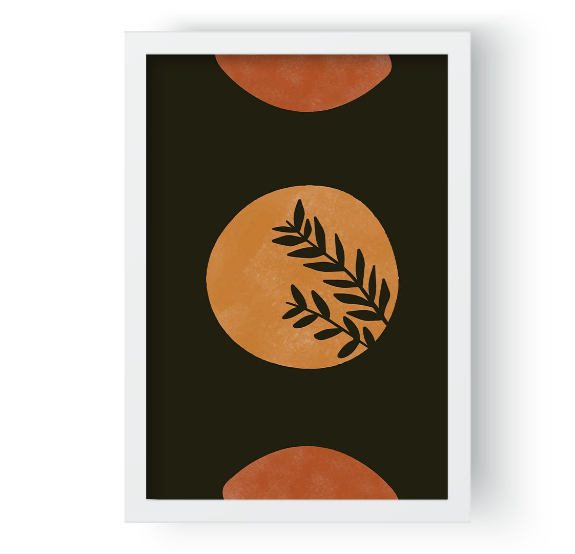 Flower Plants on Moon Wall