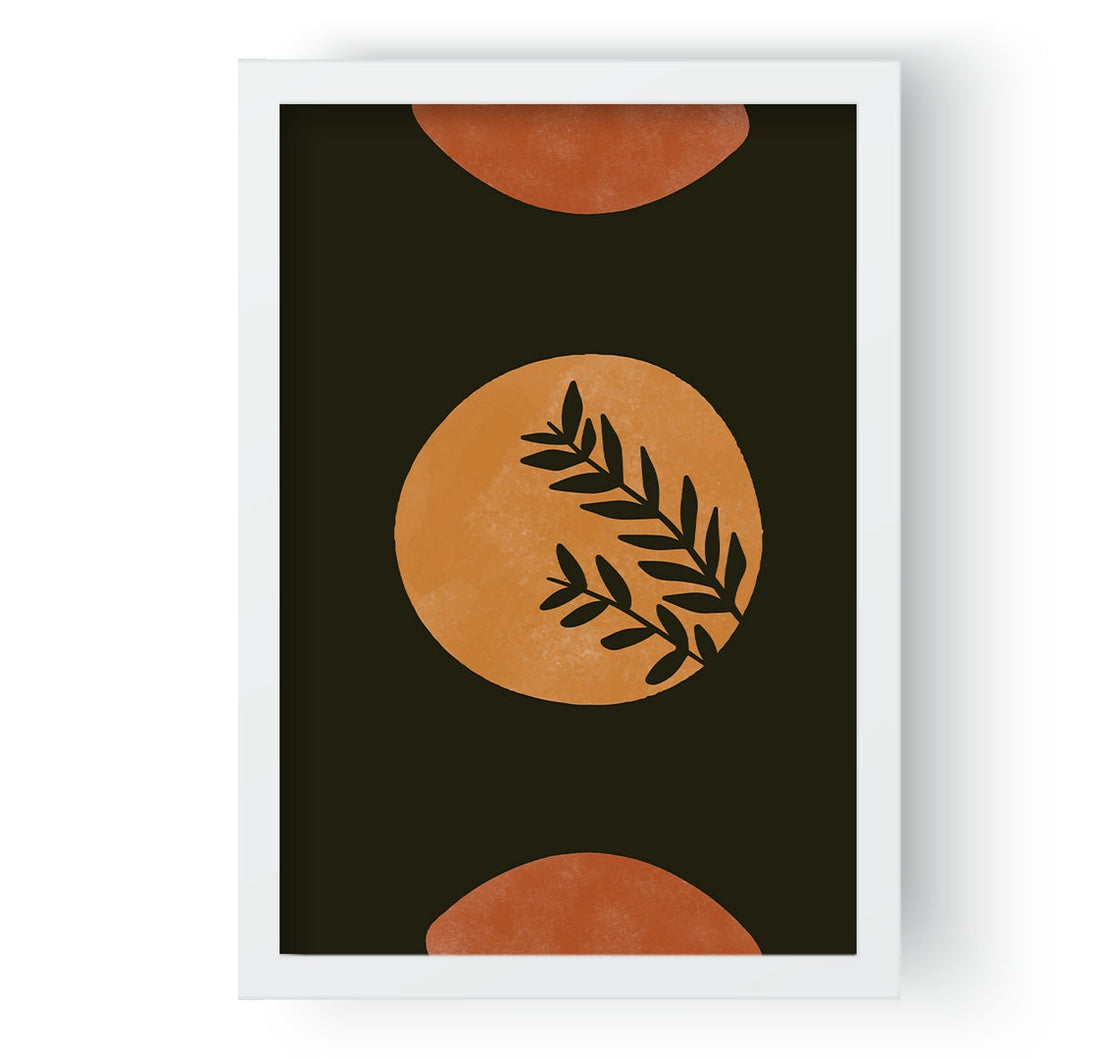 Flower Plants on Moon Wall