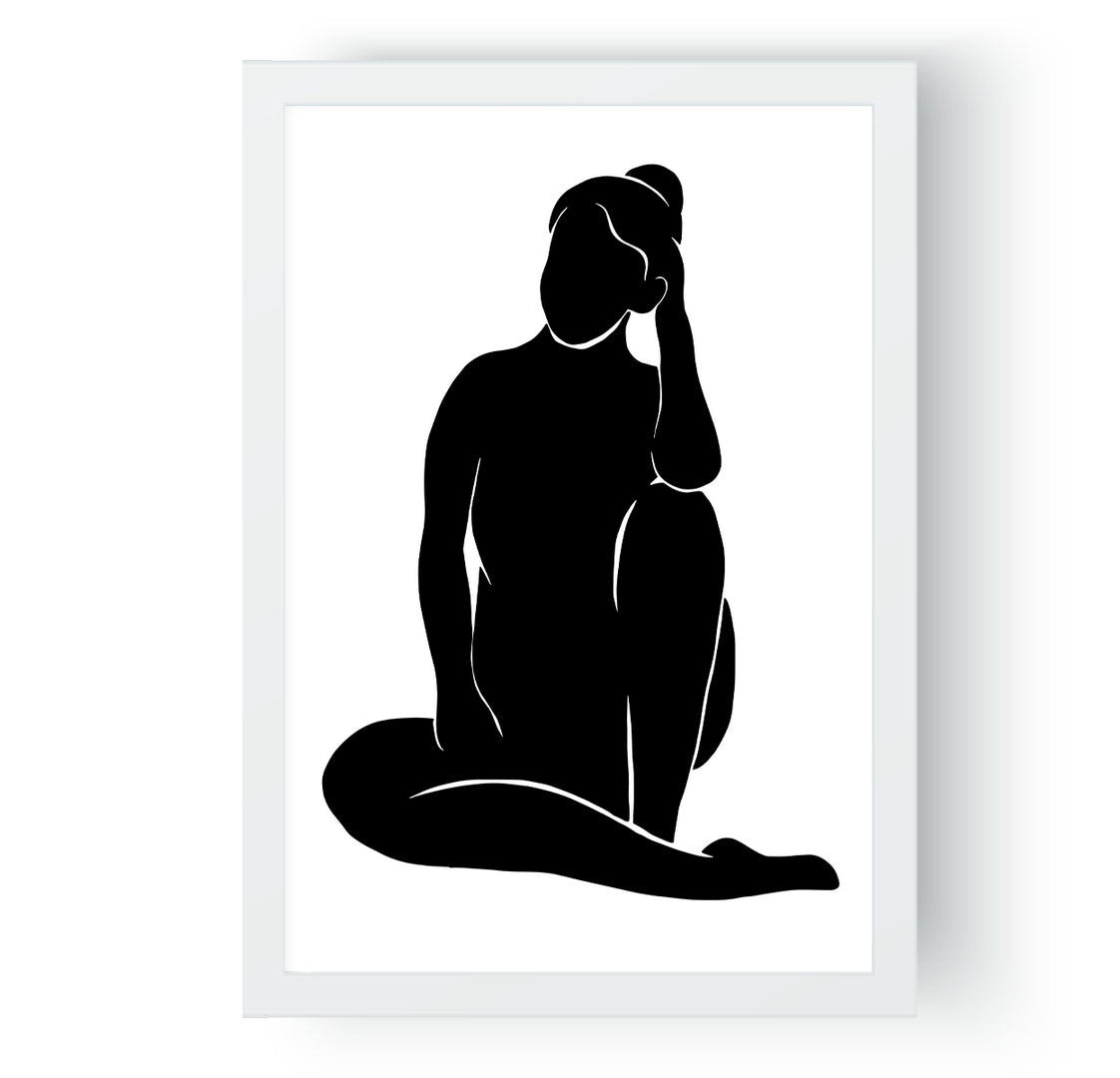 Black Sitting lady