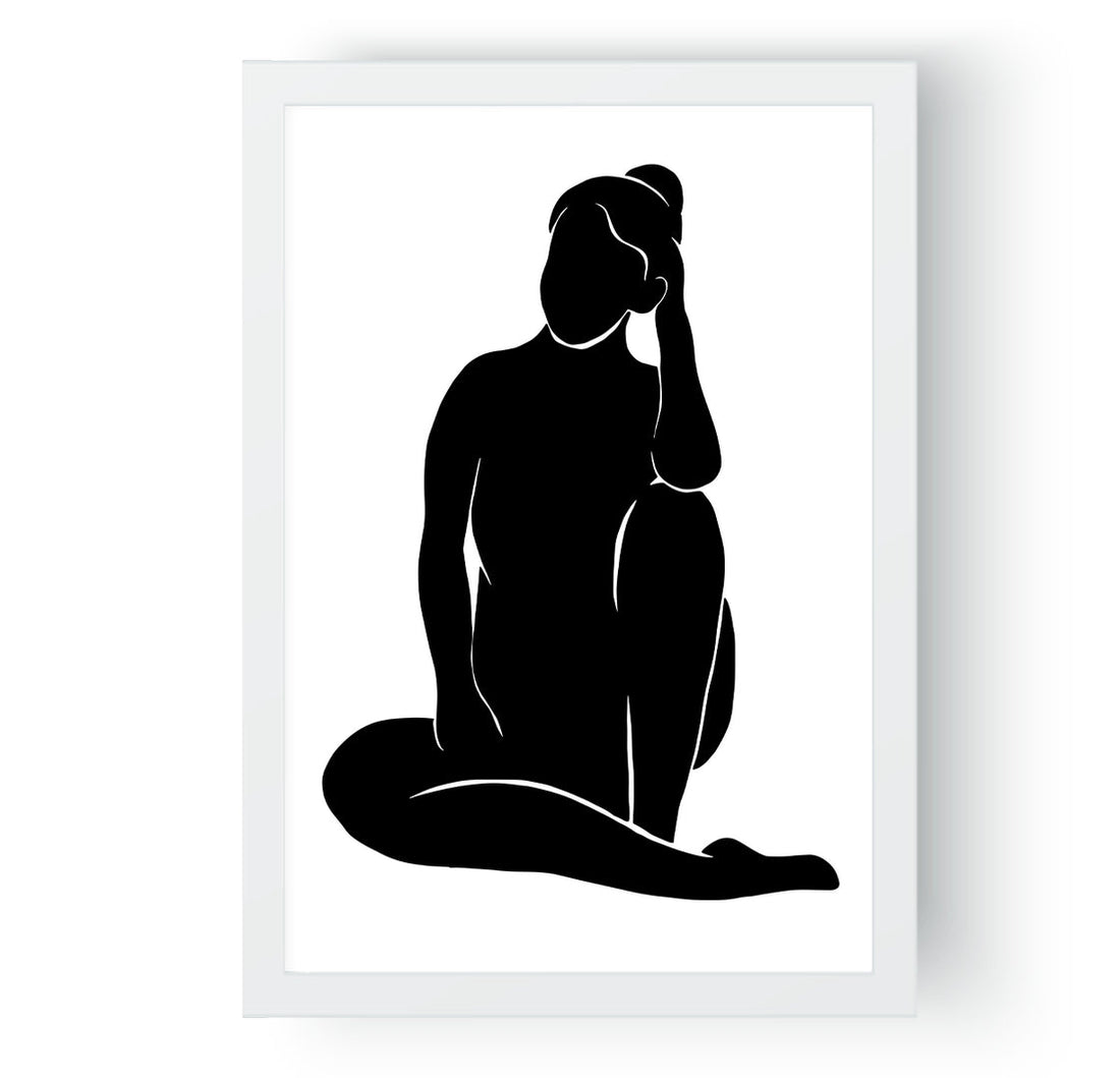 Black Sitting lady