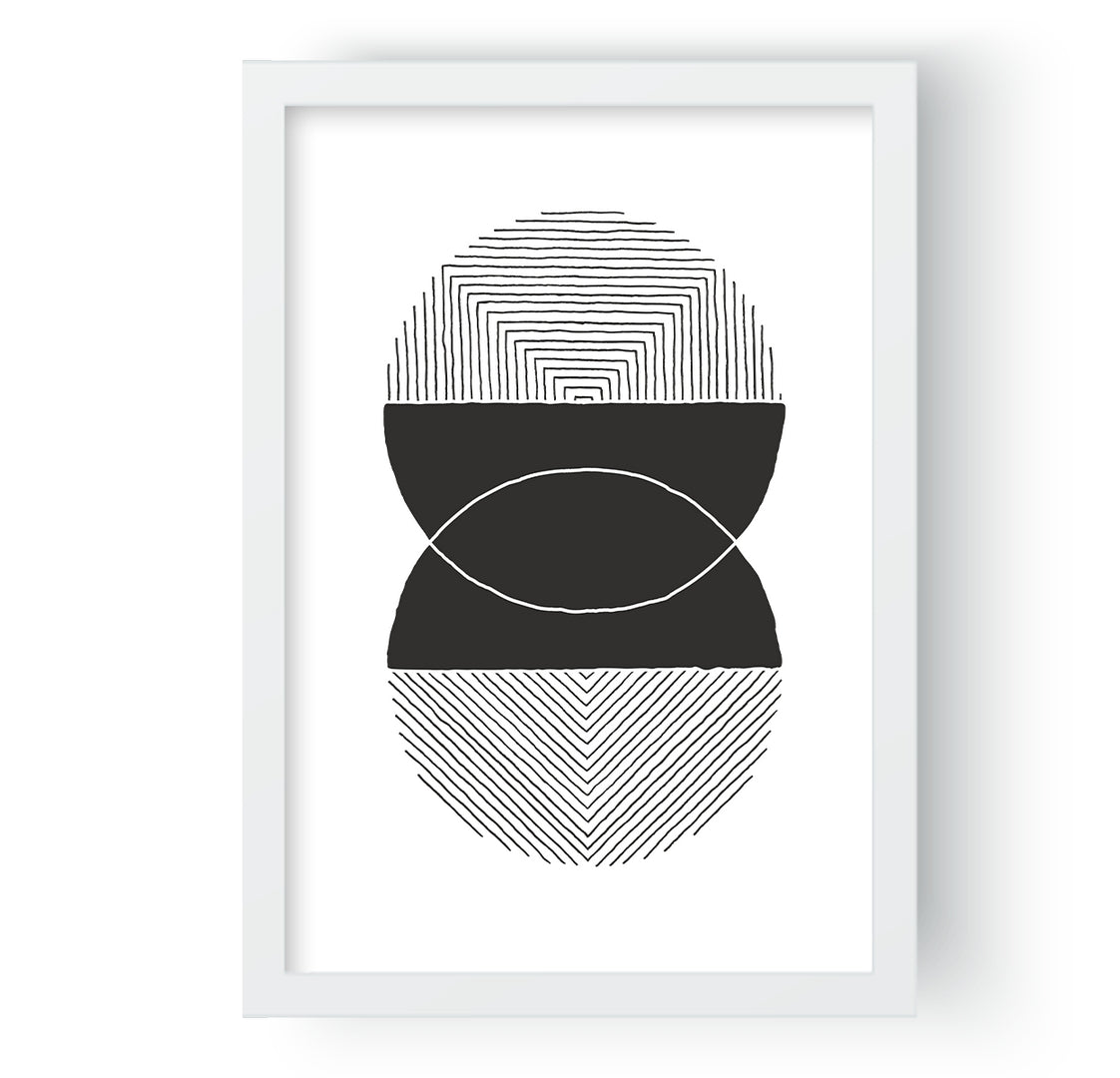 Prismatic Black & White Stroke