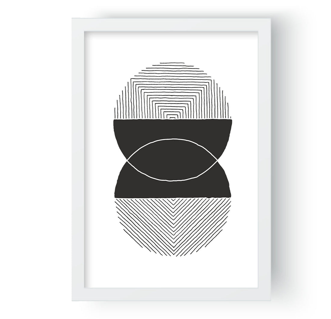 Prismatic Black & White Stroke