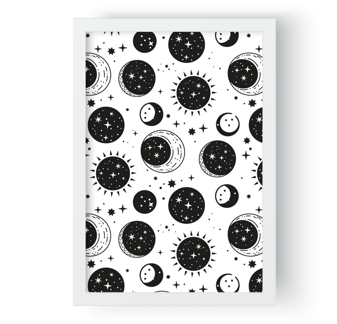 Canvaswall -Stars & moon