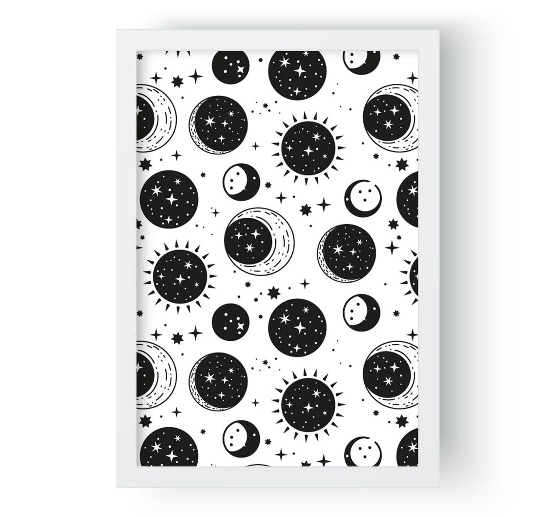 Canvaswall -Stars & moon