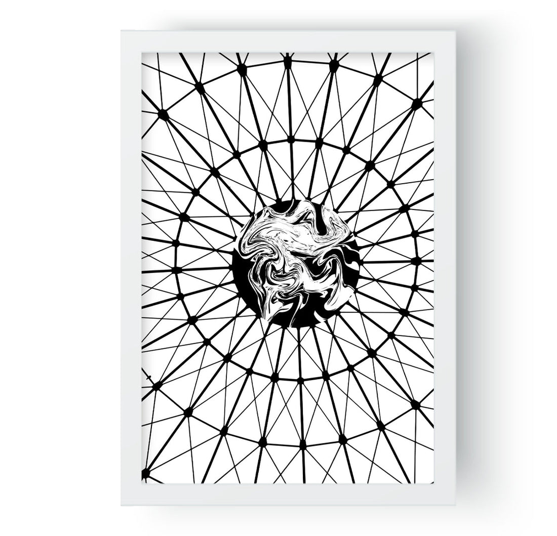 B&W Geometry Art