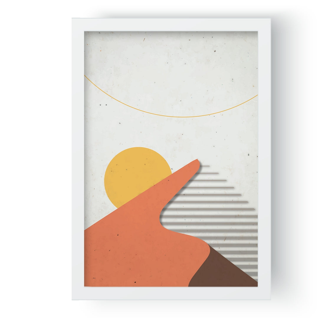 Neutral Boho Mountain Sun