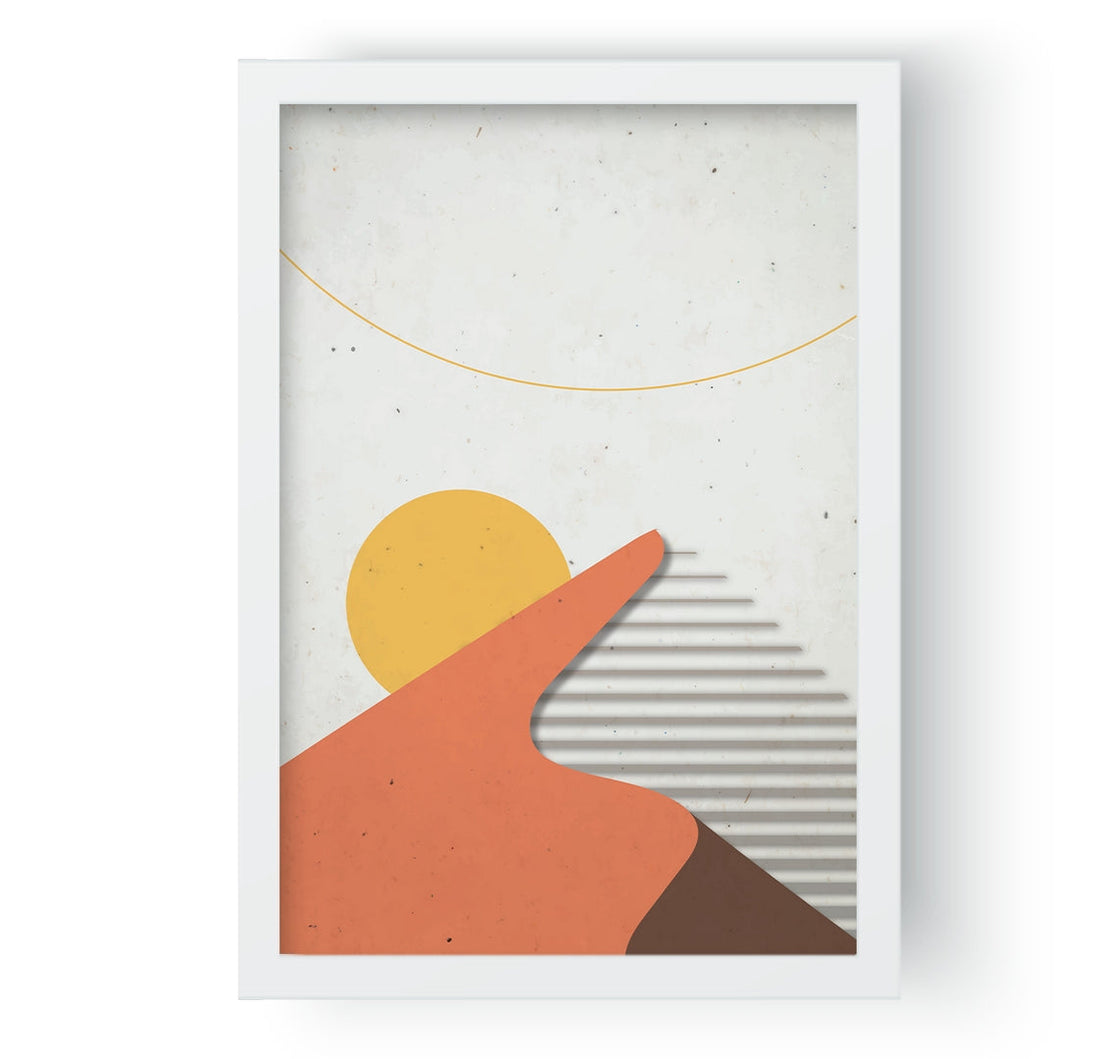 Neutral Boho Mountain Sun