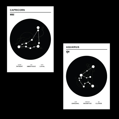 Zodiac Personalised Art | Your Sign, Your Story