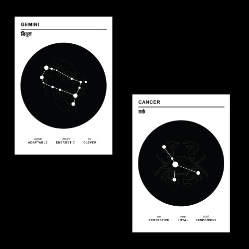 Zodiac Personalised Art | Your Sign, Your Story